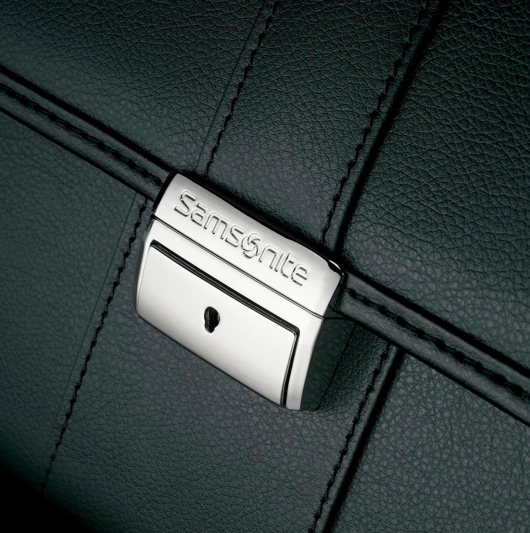 Samsonite Leather Flapover Briefcase – Luggage Pros